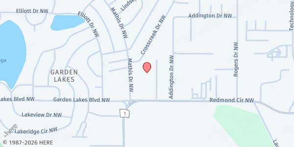 Map showing End Slavery Georgia Inc., Journey Food Bank at 15 Redmond Ct NW, Rome, GA