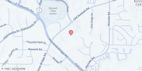 Map showing Stella Love Nonprofit at 900 Old Roswell Lakes Pkwy, Roswell, GA