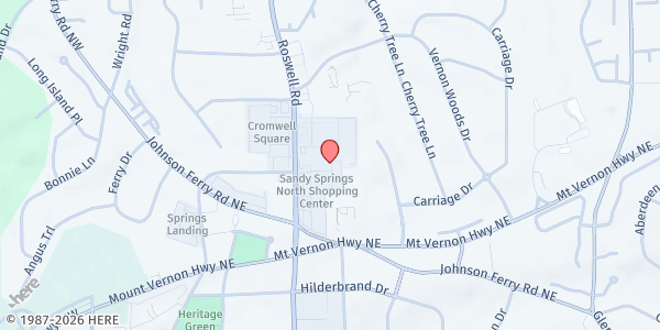 Map showing Solidarity Sandy Springs at 6315 Roswell Road, Sandy Springs, GA