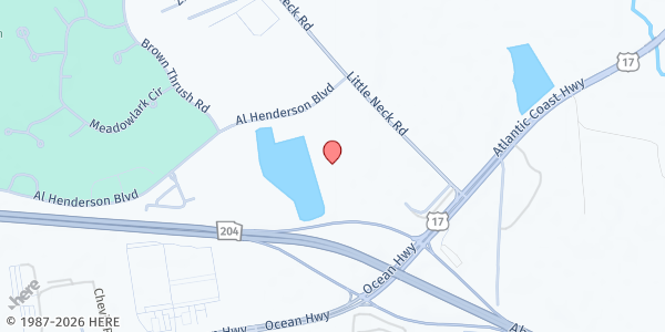 Map showing Compassion Christian Church - Henderson Campus at 55 Al Henderson Blvd., Savannah, GA