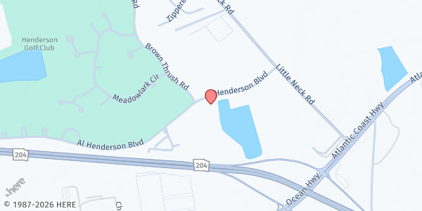 Map showing Compassion Christian Church Henderson at 55 Al Henderson Blvd, Savannah, GA