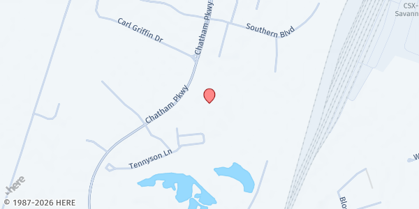 Map showing Second Harvest of Coastal Georgia - Location 1 at Second Harvest of Coastal Georgia - Location 1, Savannah, GA