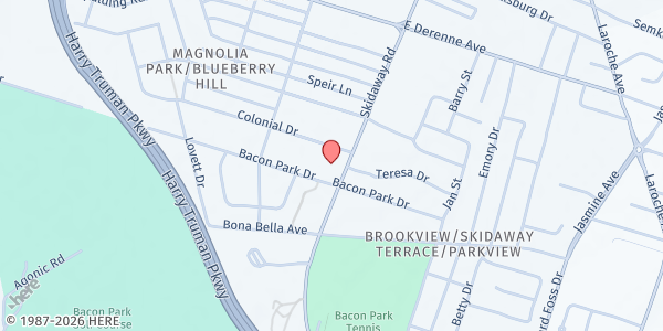 Map showing You Are Not Forgotten at 5619 Skidaway Road, Savannah, GA