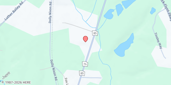 Map showing The I-58 Mission - Food Pantry at 2450 GA-85, Senoia, GA