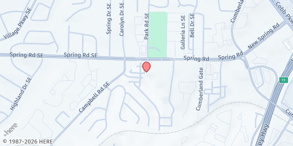 Map showing Argyle Elementary at 2420 Spring Road Southeast, Smyrna, GA