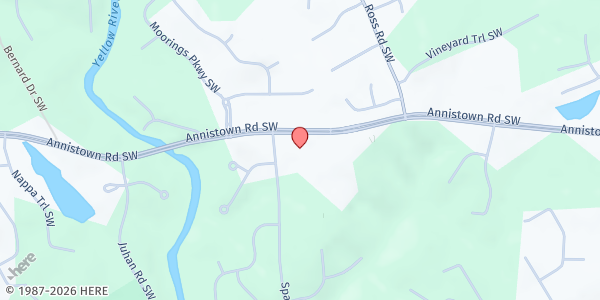 Map showing Lettum Eat! - Annistown Road Church at 4554 Annistown Rd., Snellville, GA