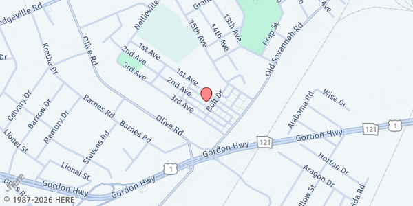 Map showing Dogwood Terrace - Augusta Housing Authority at 2053 Old Savannah Road, South Turpin Hill, GA