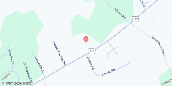 Map showing Guyton Community Food Pantry – Fillin' Station at 1290 Georgia 119 South, Springfield, GA