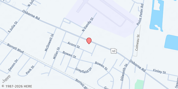 Map showing The Salvation Army - St. Mary's at 1909 Osborne Rd., St Marys, GA