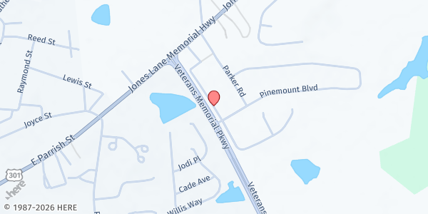 Map showing The Food Bank, Inc. - Statesboro at 506 Miller St, Statesboro, GA