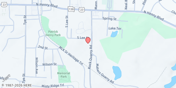 Map showing Ambassadors Life Center at 125 Rock Quarry Road, Stockbridge, GA