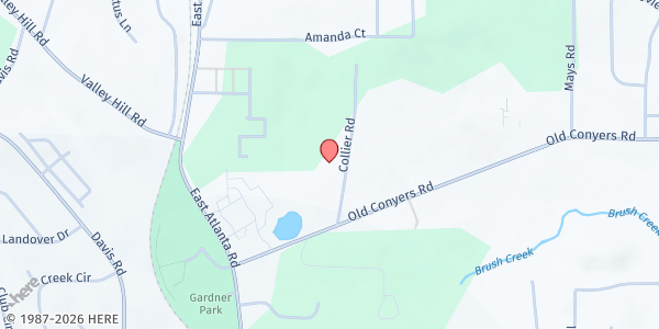 Map showing First African CDC-Henry County at 171 Collier Road, Stockbridge, GA