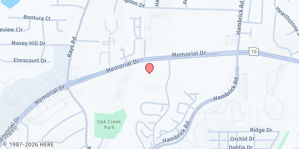 Map showing Purpose Fulfilled Community Outreach at 5481 Memorial Drive, Stone Mountain, GA