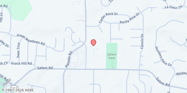 Map showing Just 1 BMG Big Miller Grove MBC at 3800 Big Miller Grove Way, Stonecrest, GA