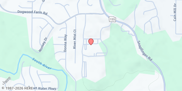 Map showing Martin Luther King Jr. High School at 3991 Snapfinger Road, Stonecrest, GA