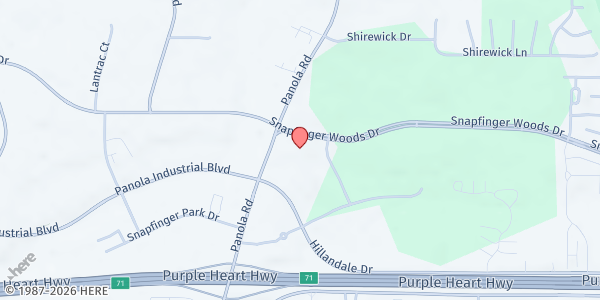 Map showing Sunshine Brotherhood Community Center Stonecrest at 2750 Panola Road, Stonecrest, GA