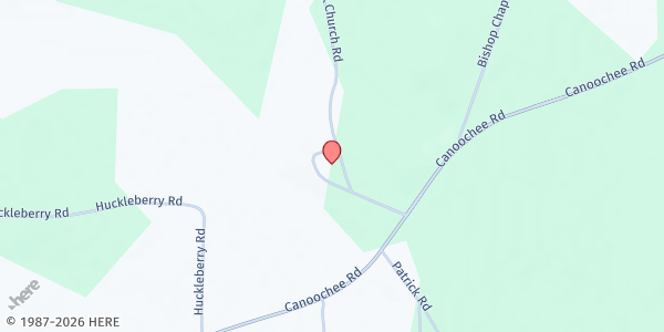 Map showing Hawhammock Baptist Church at 27 Hawhammock Church Rd., Swainsboro, GA