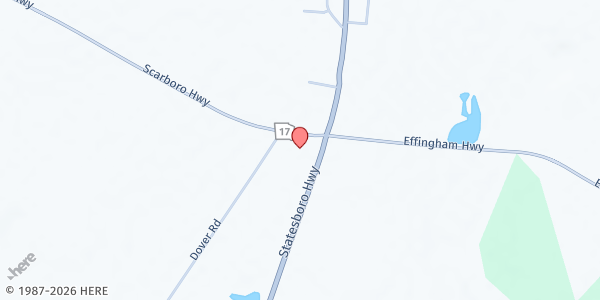 Map showing Smile Ministries at 1316 Statesboro Hwy., Sylvania, GA