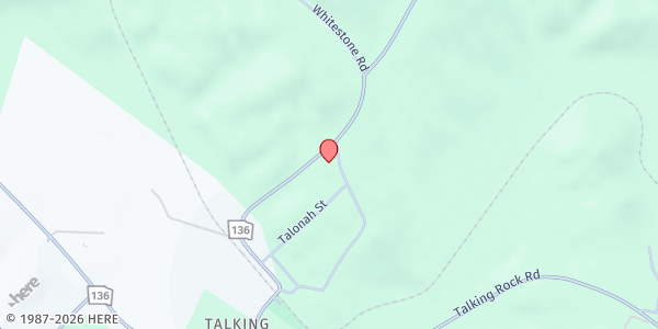 Map showing There's Hope for the Hungry Inc. - Talking Rock - 1st Baptist at 429 Old Blairsville Hwy, Talking Rock, GA