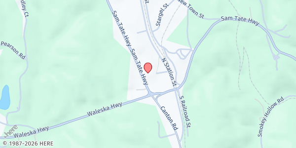 Map showing Cool Springs Baptist Church at 4671 Hwy 53 E., Tate, GA