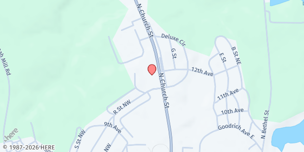 Map showing City of Refuge South at 803 N. Church St., Thomaston, GA