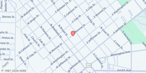 Map showing Hands On Thomas County - Thomasville at 120 East Monroe Street, Thomasville, GA