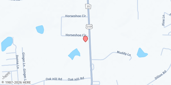 Map showing New Shiloh Baptist Church at 13437 US-319, Thomasville, GA