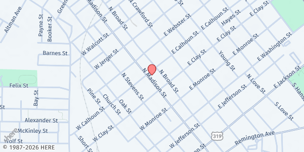 Map showing The Salvation Army - Thomasville at 514 North Madison Street, Thomasville, GA