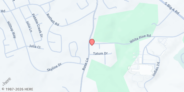 Map showing MedLink Toccoa Family Foot Care at 711 Rose Ln, Toccoa, GA