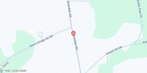 Map showing First Credit Hill Baptist at 4693 GA Hgh. 251, Townsend, GA