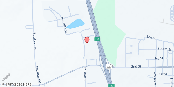 Map showing Christ Chapel Unadilla at 400 Jeannette Street, Unadilla, GA