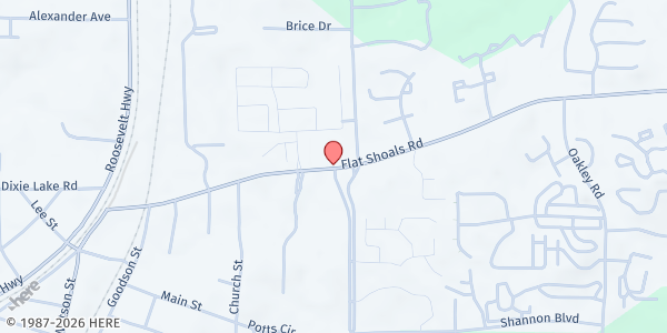 Map showing The Pantry - Union City at 4651 Flat Shoals Road, Union City, GA