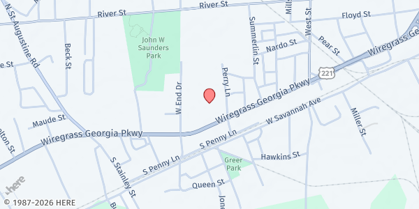 Map showing Grace Fellowship SDA Church at 1304 West Hill Avenue, Valdosta, GA