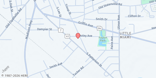 Map showing Manantial De Vida at 100 Conoley Ave., Valdosta, GA