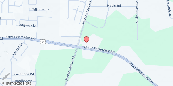 Map showing Perimeter Road Baptist Church at 4091 Inner Perimeter Rd., Valdosta, GA