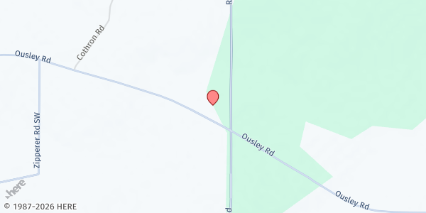 Map showing Redland Baptist Church at 4888 Rocky Ford Rd., Valdosta, GA