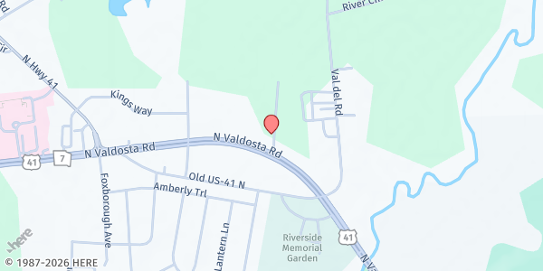 Map showing South 41 Church of Christ at 4030 US Highway 41, Valdosta, GA