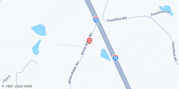 Map showing The Greater Mt. Calvary Baptist Church at 3835 White Water Road, Valdosta, GA