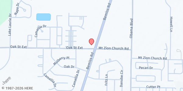 Map showing Trinity Presbyterian Church at 3501 Bemiss Road, Valdosta, GA