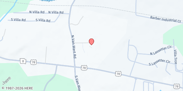 Map showing First Baptist Church of Villa Rica at 1483 W Highway 78, Villa Rica, GA