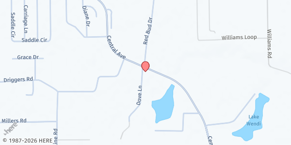 Map showing Countryside Baptist Church of Waycross at 23 Dove Lane, Waycross, GA