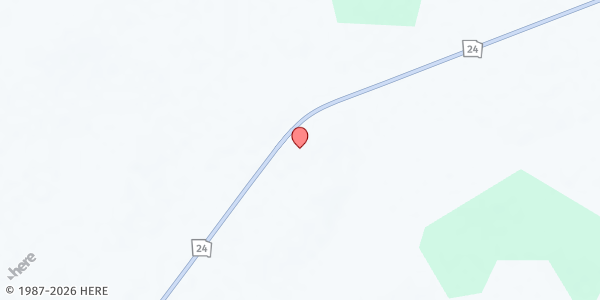 Map showing Roberson Grove Baptist Church at 985 GA-24, Waynesboro, GA