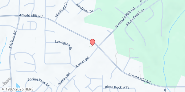 Map showing Timothy Lutheran Church - Timothy's Cupboard at 556 Arnold Mill Rd, Woodstock, GA