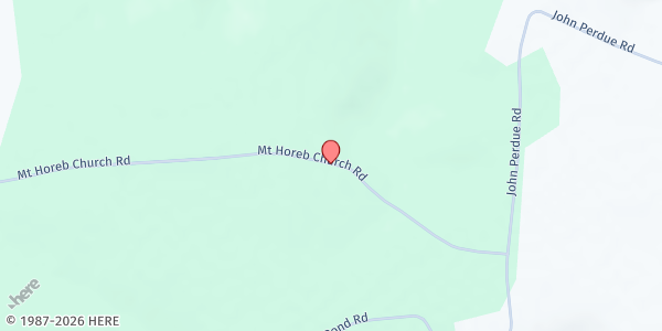 Map showing Mt. Horeb Baptist Church at 1924 Mt. Horeb Church Rd., Wrens, GA