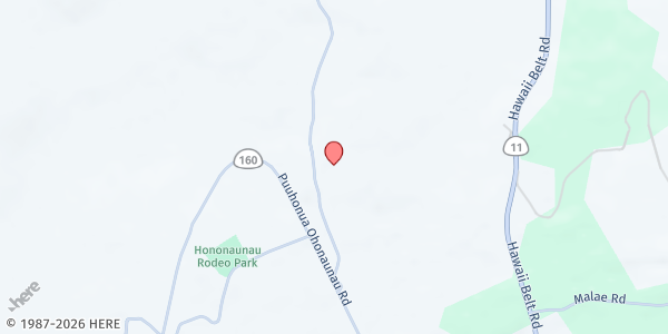 Map showing St. Benedict Church at 84-5140 Painted Church Rd, Captain Cook, HI