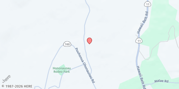Map showing St. Benedict Church at 84-5140 Painted Church Rd, Captain Cook, HI