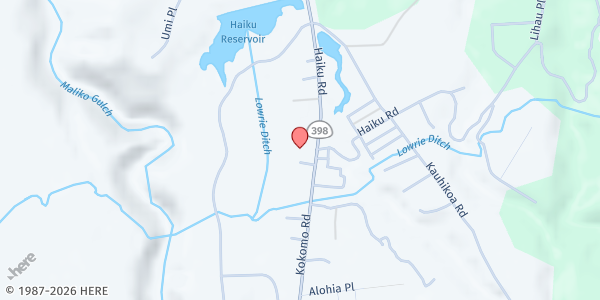 Map showing Pacific Birth Collective - Haikū Distribution Center at 810 Kokomo Road #240 & #170, Haikū, HI