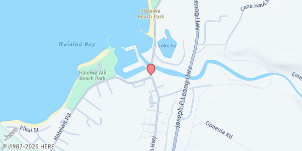 Map showing Once A Month Church at 66-437 Kamehameha Highway #210, Haleiwa, HI