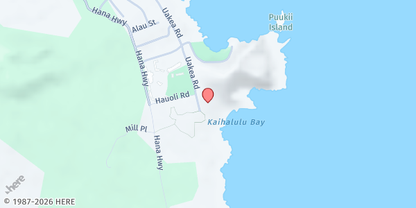 Map showing Hale Hulu Mamo at 5101 Uakea Road Bldg G, Hāna, HI