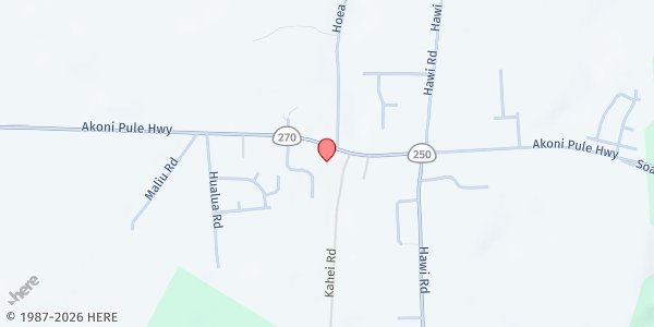 Map showing Sacred Heart Catholic Church at 55-3374 Akoni Pule Hwy, Hawi, HI